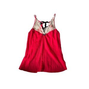 red lacy babydoll cosmopolitan top